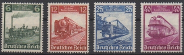 Michel Nr. 580 - 583, Eisenbahn postfrisch, Michel Nr. 582 und 583 geprüft BPP.